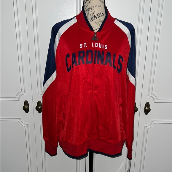Starter Women's St. Louis Cardinals Touchdown Raglan Full-Zip Track Jacket, XL - Picture 3 of 13